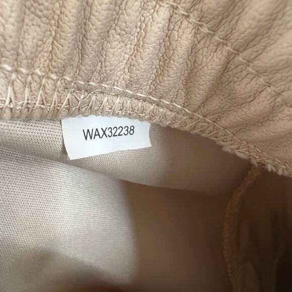 CALIA Women's Ath-Leather Jogger in Neutral Beige Vegan Relaxed Fit High Rise M - Picture 9 of 9